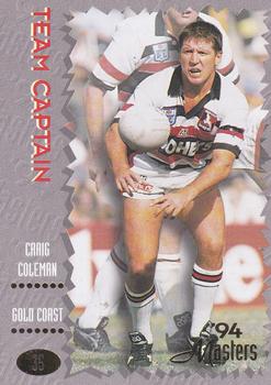 1994 Dynamic NSW Rugby League '94 Masters #35 Craig Coleman Front